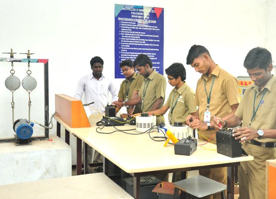 Students using the lab facility