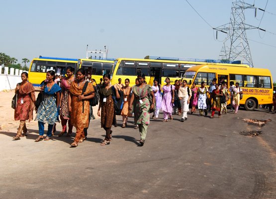 Students using the lab facility